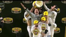 Wake Forest coach and family take a mayo bath