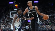 Wembanyama helps Spurs fend off season-high 55 points from Edwards as Spurs top Timberwolves