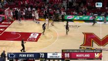 Coit ties program record with 9 3s, scores 43; Maryland beats Penn State 96-73