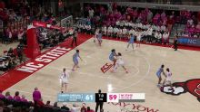 Lanie Grant scores 10 of her 18 in the 3rd quarter and No. 25 North Carolina beats N.C. State 61-59