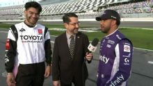 Puka Nacua rides along with Bubba Wallace at Daytona
