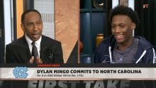 Top-10 recruit Dylan Mingo reveals college commitment on 'First Take'