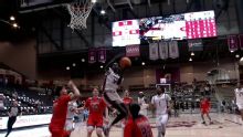 Wallace notches 21-point double-double, Gatkek hits winner as Little Rock defeats UT Martin 67-65