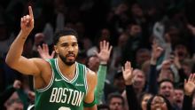 Jayson Tatum scores near triple-double in season debut