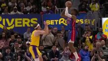 Daniss Jenkins puts up career-high 30 points as Pistons end Lakers' 9-game win streak, 113-110