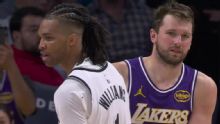 Luka Doncic scores 41 points and gets his 16th technical foul in Lakers' 116-99 win over Nets