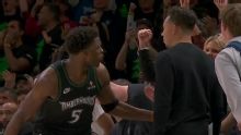 Edwards guides the Timberwolves past the Spurs 114-109 to tie the series after Wembanyama's ejection