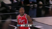 A'ja Wilson scores 32 points as the Aces beat the Wings 99-84 to avoid a sweep