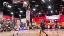 Jaron Pierre Jr. rocks the rim with powerful slam dunk