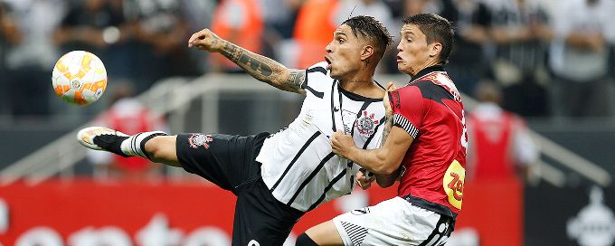 Guerrero hat-trick seals Corinthians win, San Lorenzo beat Sao Paulo