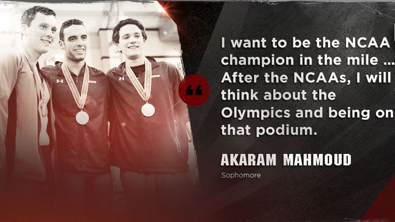 Akaram Mahmoud looks ahead to NCAAs, Olympics