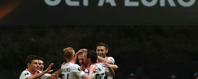 Shakhtar Donetsk hold off Braga to control Europa League quarterfinal