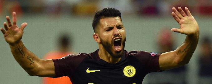 Sergio Aguero hat trick as Man City cruise at Steaua Bucharest