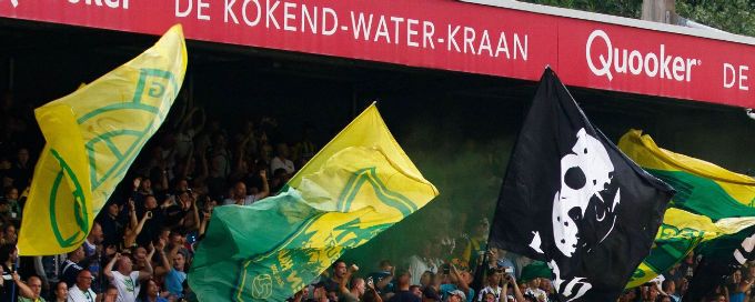 ADO Den Haag fans throw cuddly toys to sick children at Feyenoord game