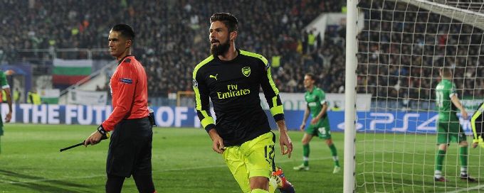 Ozil caps three-goal fightback as Arsenal beat Ludogorets