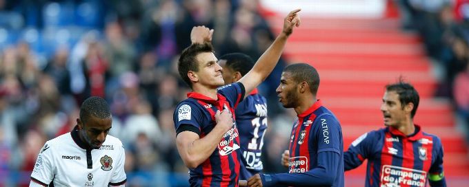 Ligue 1 leaders Nice slip to first defeat of the season at Caen