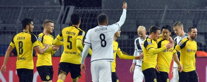 Borussia Dortmund cruise to historic 8-4 rout of Legia Warsaw