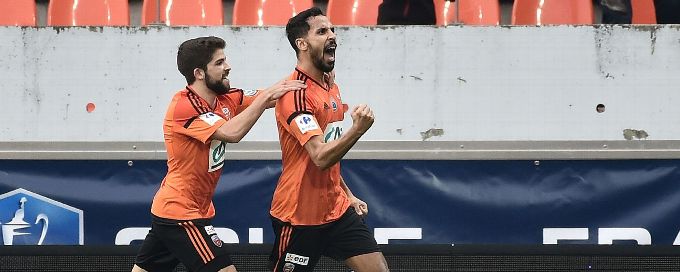 Nice exit French Cup after Lorient defeat; flying Marseille beat Toulouse