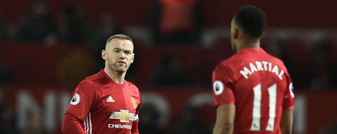 Man United's Wayne Rooney, Anthony Martial ruled out of Rostov clash