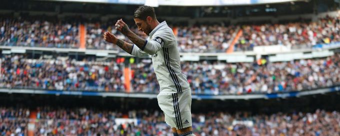 Sergio Ramos scores two goals to help Real Madrid end winless run