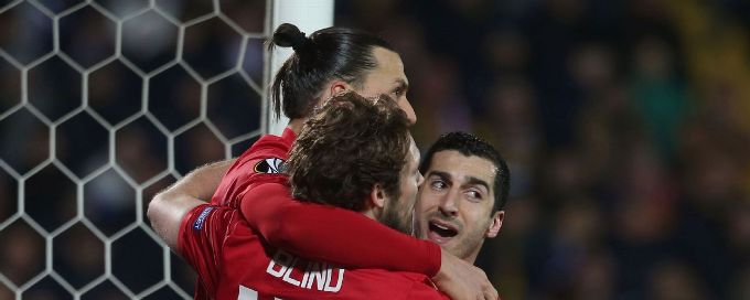 Henrikh Mkhitaryan away goal earns Man United draw at Rostov