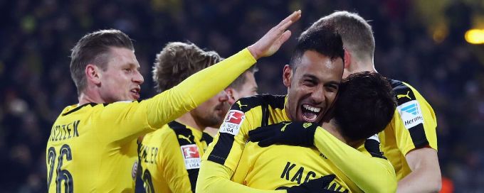 Dortmund hold off Ingolstadt after Pierre-Emerick Aubameyang goal