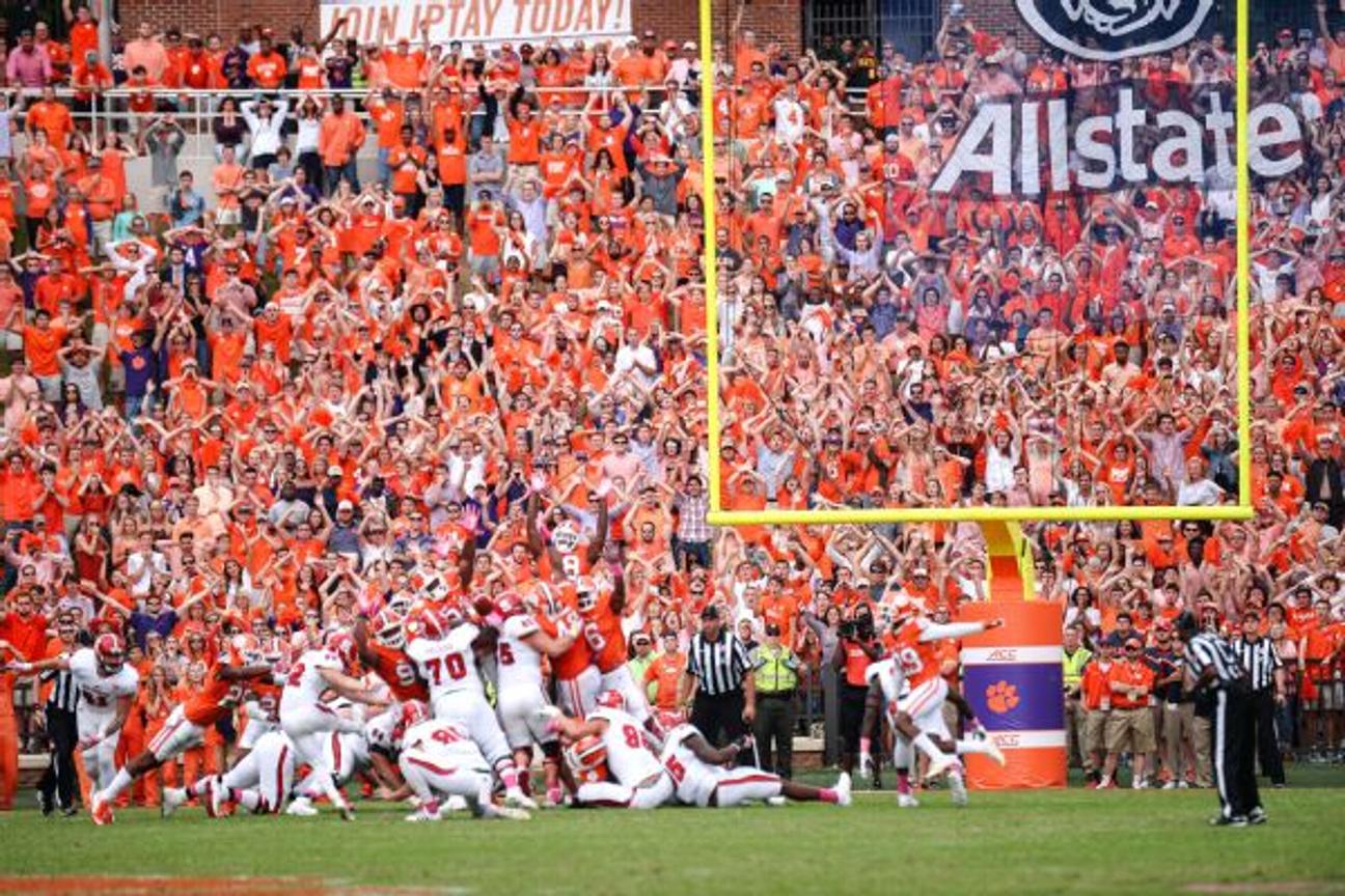 NC State missed a 33-yard field goal on the last play of regulation in their game with Clemson at Memorial Stadium last season. The Wolfpack lost to the national champs in overtime.