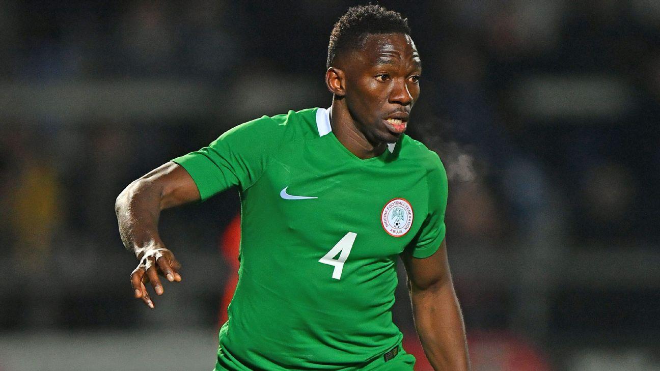 Nigeria defender Kenneth Omeruo.
