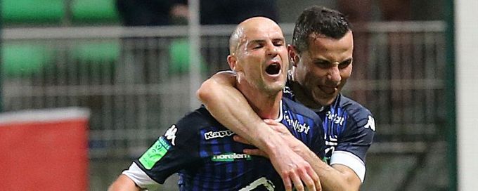 Troyes find late winner in playoff first leg against Lorient