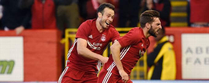 Shinnie hits winner as Aberdeen gain edge on Apollon Limassol