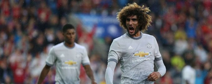 Marouane Fellaini scores as Man United beat Valerenga in Oslo