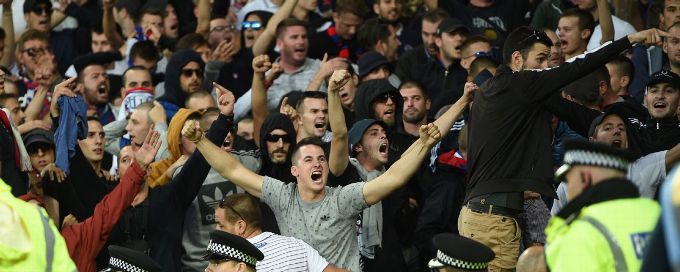 One fan detained after Everton-Hajduk Split trouble, UEFA charges both teams