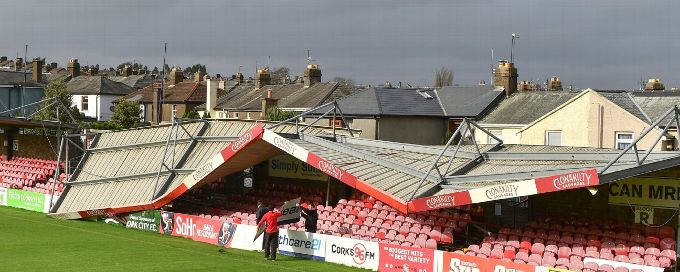 Game on! Match to go ahead despite Storm Ophelia wreaking havoc
