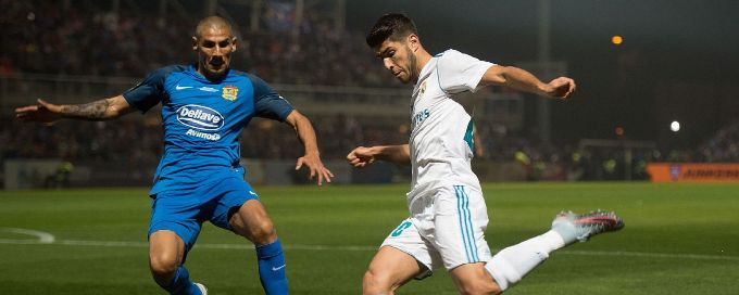 Real Madrid edge past third-tier Fuenlabrada in first leg
