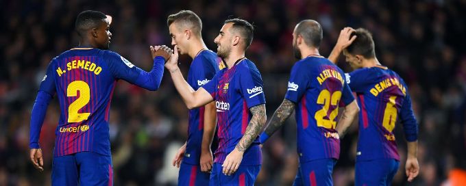 Barcelona reach Copa del Rey last 16 with rout of Murcia