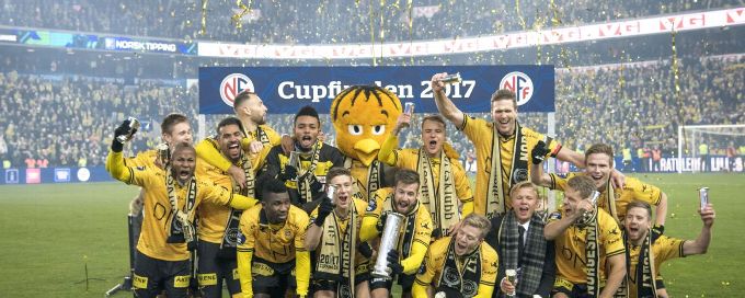 Lillestrom player criticised for posing naked with Norwegian Cup