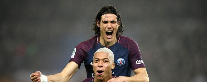 Edinson Cavani on target as PSG beat Caen to maintain nine-point lead at top