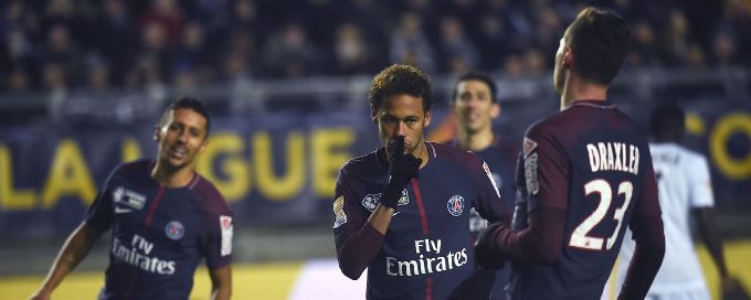 Neymar, Rabiot score in PSG's Coupe de la Ligue win vs. Amiens