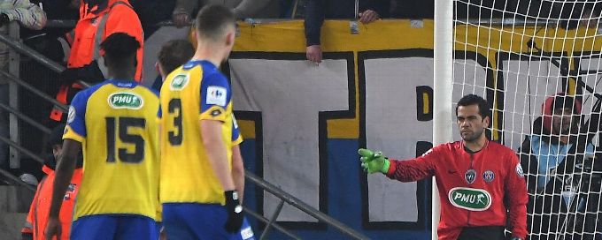 Paris Saint-Germain's Dani Alves ends Sochaux Coupe de France tie in goal