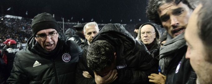 PAOK deducted three points after violence against Olympiakos