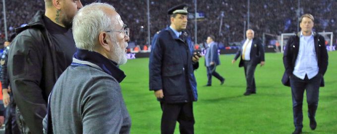 Greek Super League suspended after armed PAOK owner's pitch invasion