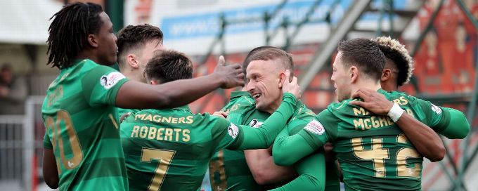 Leigh Griffiths strike moves Celtic to brink of title