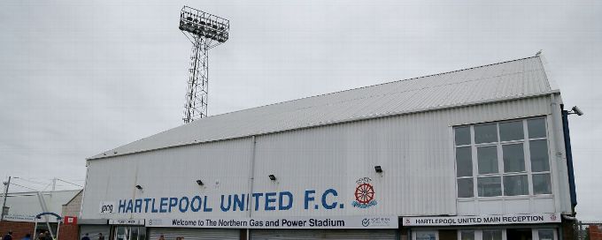 Hartlepool fans dress up as clowns