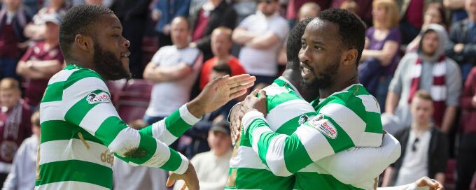 Dembele, Sinclair strike as Celtic recover to end Hearts' unbeaten home run