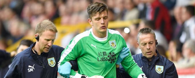 Nick Pope injured as Burnley draw at Aberdeen in Europa League opener
