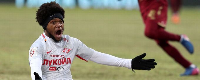 UEFA bans Spartak Moscow's Luiz Adriano three games for hitting opponent