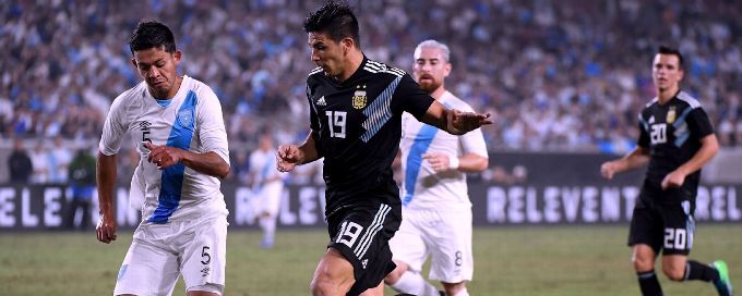 Argentina's Giovanni Simeone scores debut goal in win over Guatemala