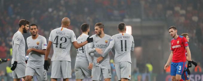 Roma beat 10-man CSKA to close in on Champions League knockout stage