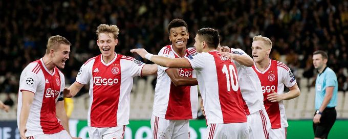 Dusan Tadic double sends Ajax into Champions League round of 16