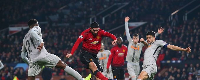 Manchester United into Champions League Round of 16 after Marouane Fellaini scores late winner